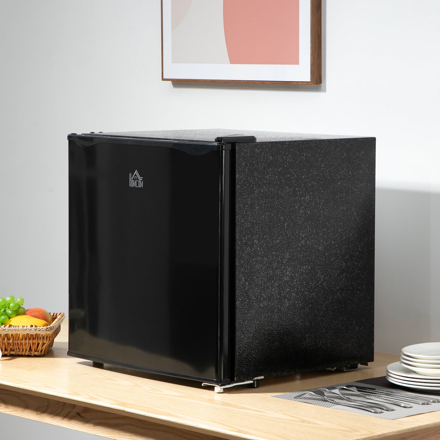 Mini Freezer Countertop, 1.1 Cu.Ft Compact Upright Freezer with Removable Shelves, Reversible Door for Home, Dorm, Apartment and Office, Black