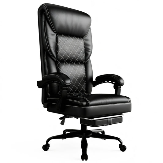 Gaming Chair, Office Chair With Inflatable Lumbar Support, Ergonomic Comfortable Wide Computer Chair With Footrest And Linked Soft Armrests, High Back 3D Enveloping Seat Cushion