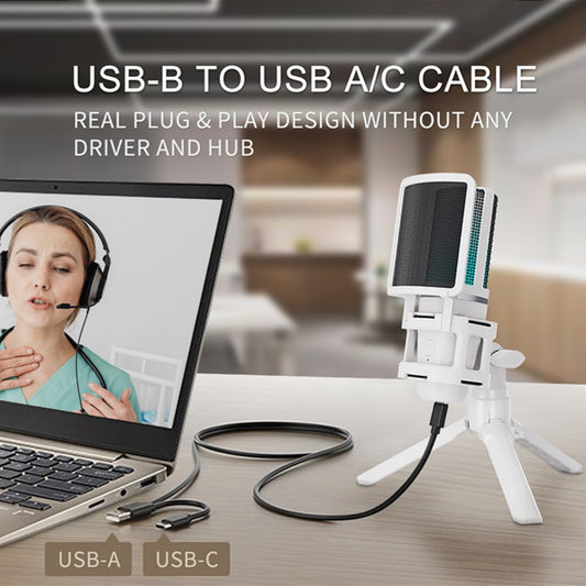 Desktop Microphone Game Recording Monitor Condenser Microphone