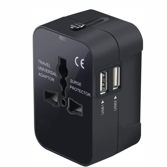 Travel Adapter With USB C, Universal All In One Worldwide Travel Adapter Power Converters Wall Charger AC Power Plug Adapter USB Type C Charging For USA EU UK AUS